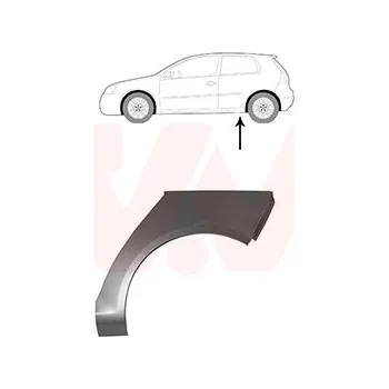 Blatník karosérie Boční stěna VAN WEZEL 5894145