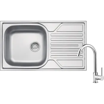 Nerezový dřez Deante Legato dřezy s baterií ocel/chrom ZELA0113