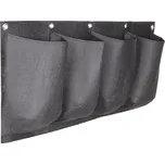 Horizontal Grow Bag 4 textilní květináče na zeď černá balení 1 ks