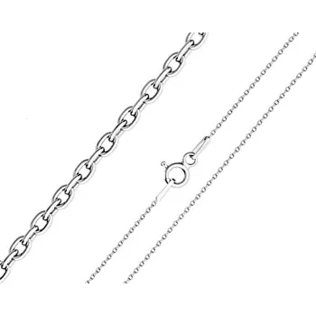 Řetízek JKB Jewel Třpytivý stříbrný řetízek Anker 1 mm Délka: 45 cm