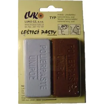 Autokosmetika Pasta leštící UNIPOL sada 01 (modrá + hnědá) 2 x 50 g