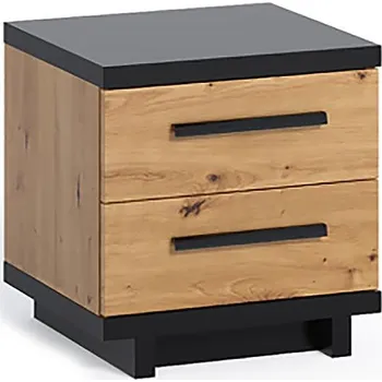 Noční stolek INES | noční stolek SNOC | IN-08 | 45 cm | artisan/černá