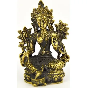 Figurka Soška kov Zelená Tara, 5 cm