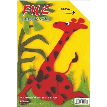 Papír pro tiskárny Dekorační filc 20 x 30 cm, barevná plsť, 10ks, bílý