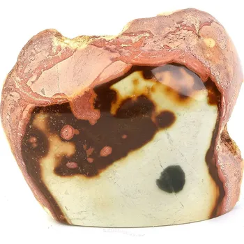 Přírodní kámen Jaspis pestrý stojící polobrus z Madagaskaru 226g