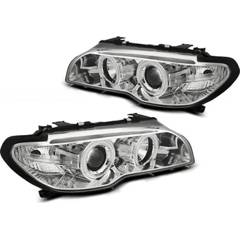 Přední světlomet TUNING-TEC Přední světla BMW E46 Coupe Cabrio 03-06 Angel Eyes CCFL XENON - chrom