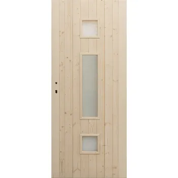 Interiérové dveře Hrdinka Palubkové dveře Trimax - střed Materiál: smrk, Šířka: 80 cm, Orientace: Pravé