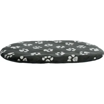 Pelíšek pro psa Trixie Jimmy oválný polštář s tlapkami 64 x 41 cm černý