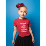 Dívčí tričko Otec a Dcera Barva: Červená, Velikost: 146