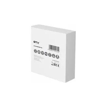 Elektroinstalační krabice GTV Stropní kryt pro svítidla80x80x30 mm, plast, černý