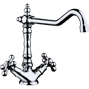 Vodovodní baterie Raf Rio II Umyvadlová stojánková baterie s výpustí, RK1557