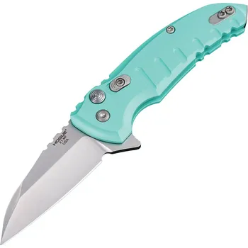 Zavírací nůž Hogue X1-MicroFlip Wharncliffe Aquamarine Aluminum