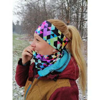 Nákrčník Sportovní nákrčník Digi trojúhelníky (Sportovní funkční nákrčník)