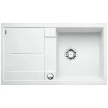 Granitový dřez Blanco METRA 5 S Silgranit bílá soft oboustranné provedení s excentrem - 527109 + ZÁRUKA 3 ROKY ZDARMA