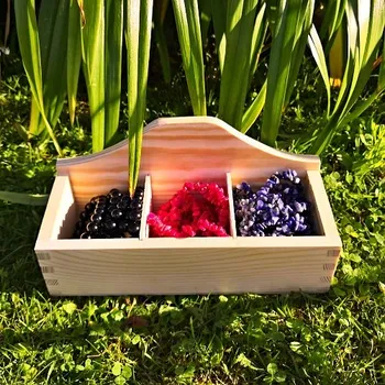 Dárková krabička Krabička na čaj otevřená - dřevo masiv