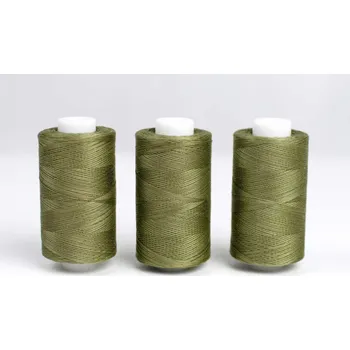 Nit Snový svět Bavlněná nit zelená khaki (3610) 1000 yards
