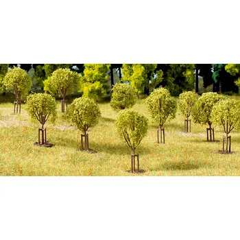 Modelářství AUHAGEN 70950 Strom - listnatý 4cm s podpěrou 10ks - stavebnice AU70950