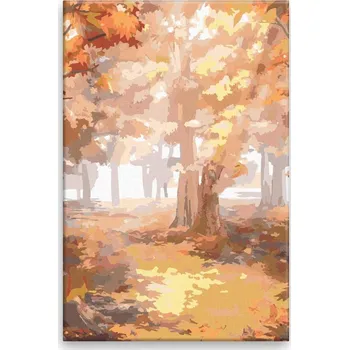 Dětské zboží Malování podle čísel - Podzim - 40x60 cm, bez dřevěného rámu - CZ výroba