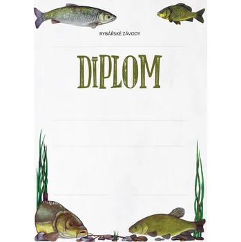 Diplom pro rybářské závody A4 typ závodu: kaprařské