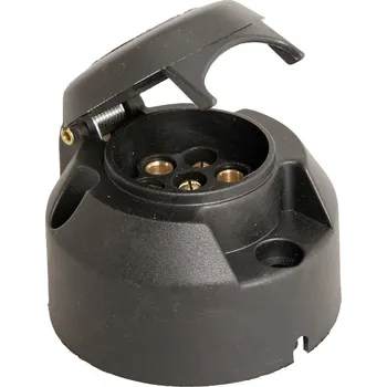 Přívěs k motorovému vozidlu HP Autozubehör 28255 zásuvka pro zapojení přívěsu [7 pólová zásuvka - 7 pólová zástrčka] plast