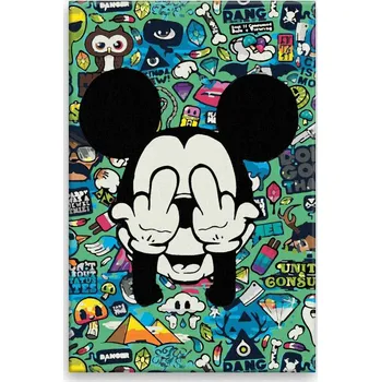 Malování podle čísel - Mickey Mouse 03 - 40x60 cm, bez dřevěného rámu - CZ výroba