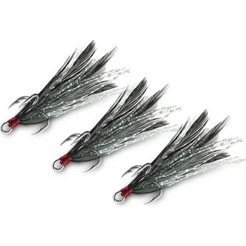 3ks - Trojháček Delphin B!rd Hook Triple Černá Vel. #6