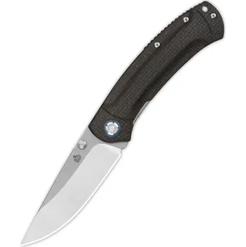 Pracovní nůž QSP knife Copperhead, zavírací nůž s klipem, hnědá micarta QS109-C1