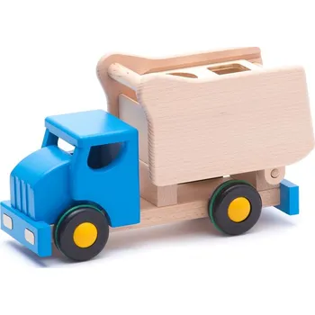 autíčko Bajo Vkládací sklápěcí auto modré