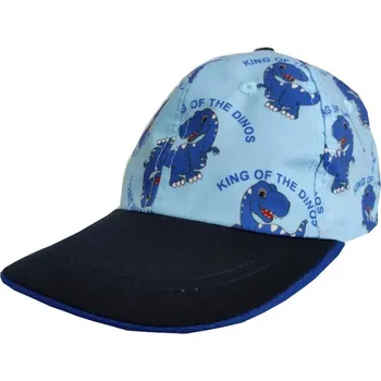 Kšiltovka T&N fashion Chlapecká kšiltovka T&N Dino - světle modrá Barva: Modrý lem, Velikost: 52-54