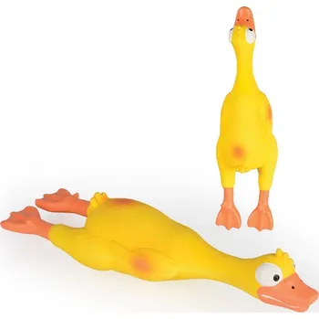 Hračka pro psa Létající kuře-latex 23,5cm