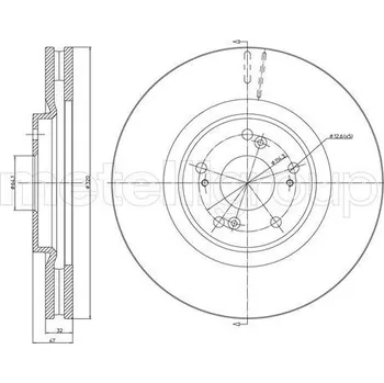 Brzdový kotouč Brzdový kotouč CIFAM (800-1325C)