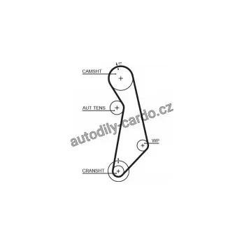Autodíl Rozvodový řemen GATES (GT 5489XS) - AUDI, SEAT, ŠKODA, VW