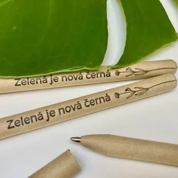 Be Nice Papírová propiska - Zelená je nová černá