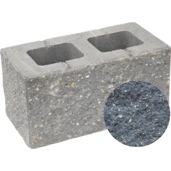 Zahradní obrubník Tvárnice CS-BETON CSBlok čtyřstranně štípaná 40x20x20 cm černá