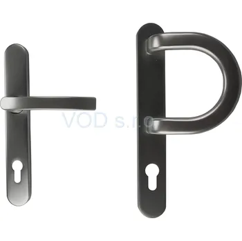 Dveřní kování Dieckmann Madlo/klika KRONOS F1 stříbrná / 8mm, PZ 92/