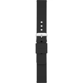 Řemínek na hodinky Silikonový řemínek na hodinky 16 mm černý