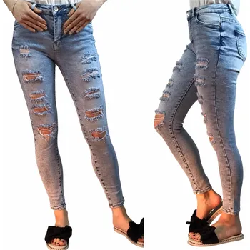 Dámské džíny Trhané džíny MSara S6675-4 Velikost: S