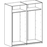 Skříň Uno plus S 200 Schoko dub bardolino pílený