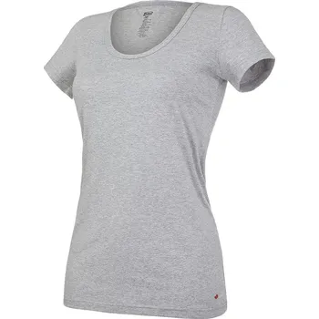 Dámské tričko Tričko dámské KR tenké výstřih U Outlast® - šedý melír M