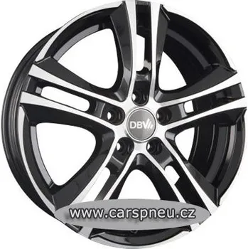 Alu kolo DBV Andorra II black poliert - 6,5x16, 5x112, ET45 (DI6HM45BGP)
