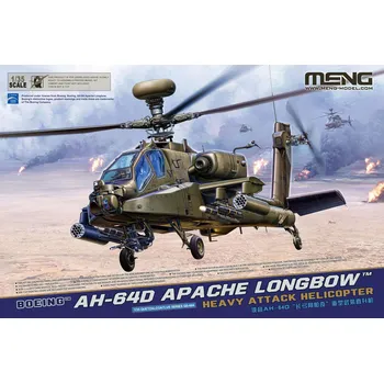 Plastikový model Meng 1/35 Boeing AH-64D Apache Longbow Heavy Attack Helicopter