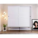 Designová šatní skříň Hasani 190 cm bílá