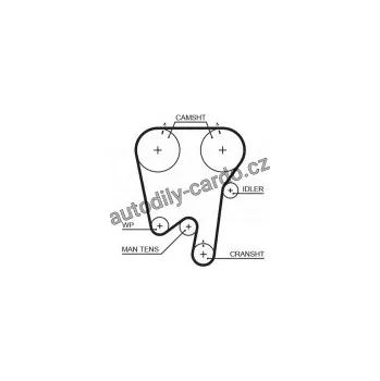 Rozvod motoru Sada rozvodového řemene GATES (GT K015343XS) - VOLVO