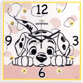 Hodiny Egan 101 DALMATIANS Hodiny 31 x 31 cm růžové