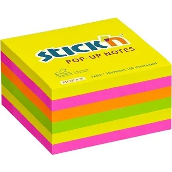 Samolepící bloček samolepicí bloček Stick´ by Hopax POP-UP/76x76mm/ 6 x 100 lístků