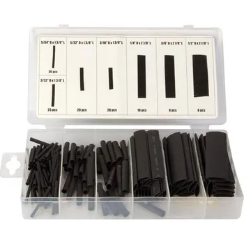 RC náhradní díl Sada smršťovacích bužírek, černé 127 ks