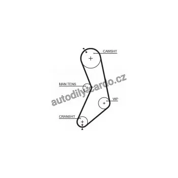 Rozvod motoru Sada rozvodového řemene GATES (GT K015288) - NISSAN