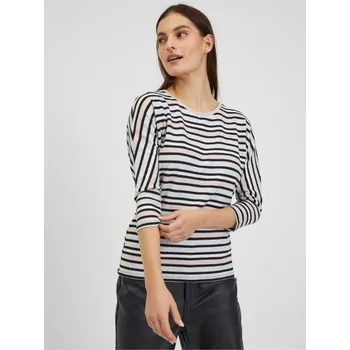 Dámské tričko Světle modré dámské pruhované tričko