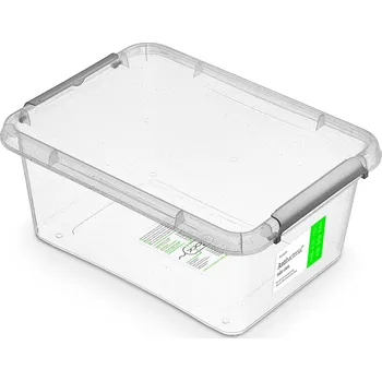 Dóza na potraviny antibakter.box 12,5 l 39x29x16,5cm, transp.plast