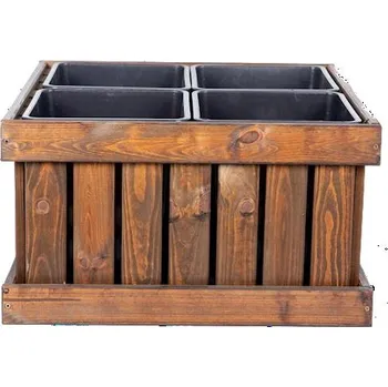 Truhlík Truhlík Victoria, 55x55x33cm - čokoládový